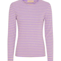 MARTA DU CHATEAU dame bluse 5356 - Lilac/Gold Hot