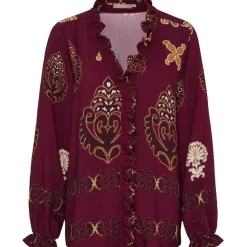 MARTA DU CHATEAU dame bluse MdcBrook 7648 - Bordeaux3257tpk New