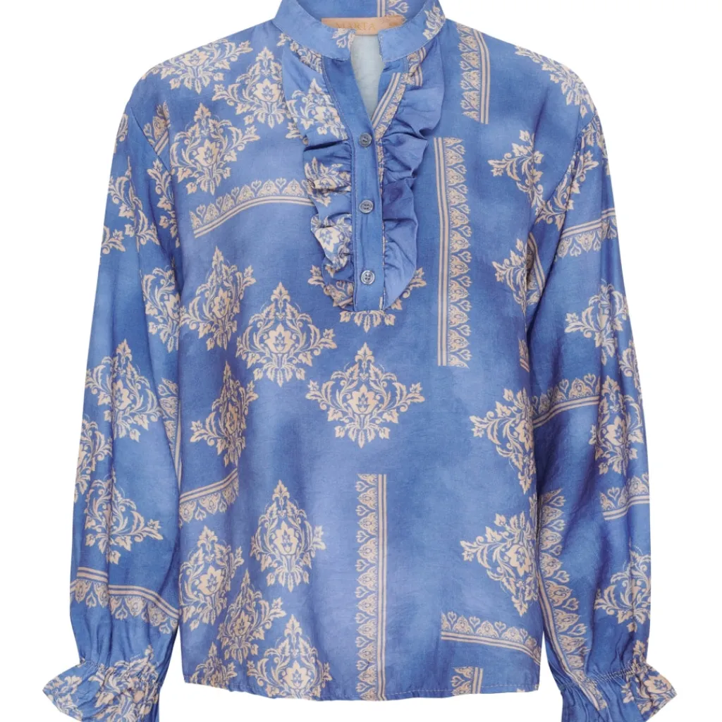 MARTA DU CHATEAU dame bluse MdcJoceline 5891 - Jeans462 New