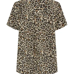 MARTA DU CHATEAU dame bluse MdcJill - Beige Leo Sale