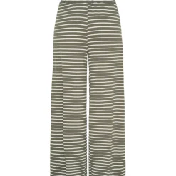 MARTA DU CHATEAU dame bukser MdcMireya 22611 - White/Military Stripe Sale