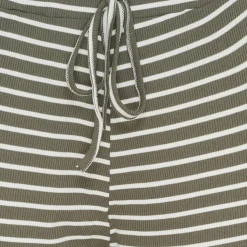 MARTA DU CHATEAU dame bukser MdcMireya 22611 - White/Military Stripe Sale