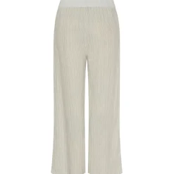 MARTA DU CHATEAU dame bukser MdcAnette - Panna Beige 1752 Stripe Sale