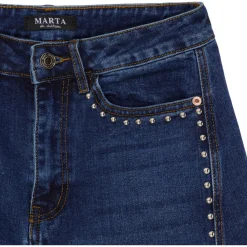 MARTA DU CHATEAU dame bukser MdcIngeborg MDC214-8524 - Denim Hot