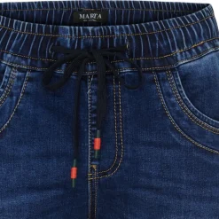 MARTA DU CHATEAU dame bukser MdcArcelia Mdc177-26174 - Dark Blue Denim Sale