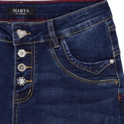 MARTA DU CHATEAU dame bukser MdcNahla Mdc215-2533 - Denim Best