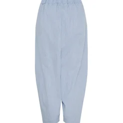 MARTA DU CHATEAU dame bukser MdcFausta 16635T - Light Blue Stripe Outlet