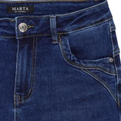 MARTA DU CHATEAU dame bukser MdcKeira MDC217-26195 - Denim Sale