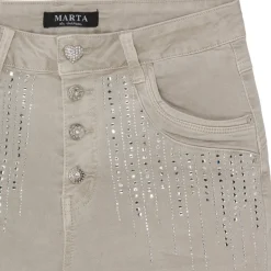 MARTA DU CHATEAU dame jeans Emma 2680-14 - Denimbeige Outlet