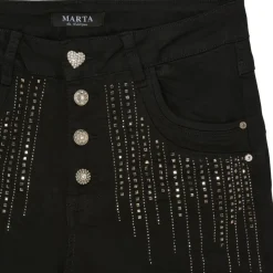 MARTA DU CHATEAU dame jeans Emma 2680-1 - Denimblack Hot