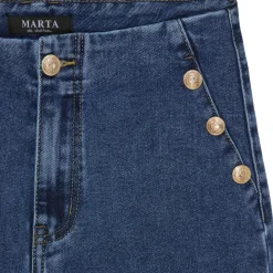 MARTA DU CHATEAU dame jeans MdcElvira Mdc184-26182 - Dark Blue Denim Best