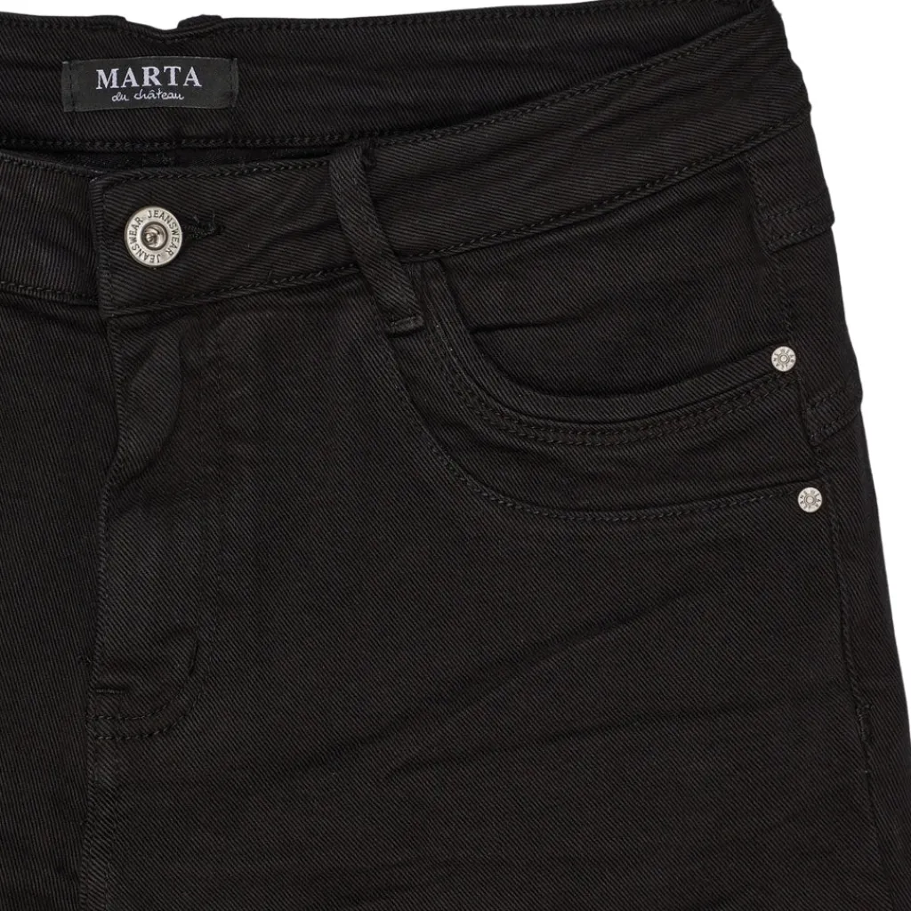 MARTA DU CHATEAU dame jeans MdcNora MDC229-8711 - Black Clearance