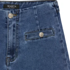 MARTA DU CHATEAU dame jeans MdcAgustina Mdc172-26181 - Dark Blue Denim Best