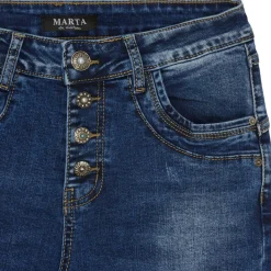 MARTA DU CHATEAU dame jeans MdcAna Mdc176-26164 - Dark Blue Denim Hot