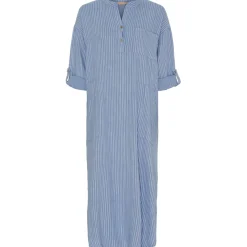 MARTA DU CHATEAU dame kjole MdcNess - Jeans/WhiteStripe Online