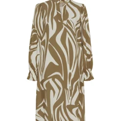 MARTA DU CHATEAU dame kjole MdcPernille - Camello/Offwhite2732 Best