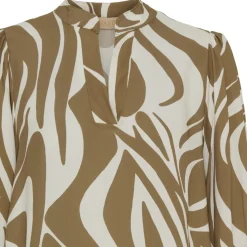 MARTA DU CHATEAU dame kjole MdcPernille - Camello/Offwhite2732 Best