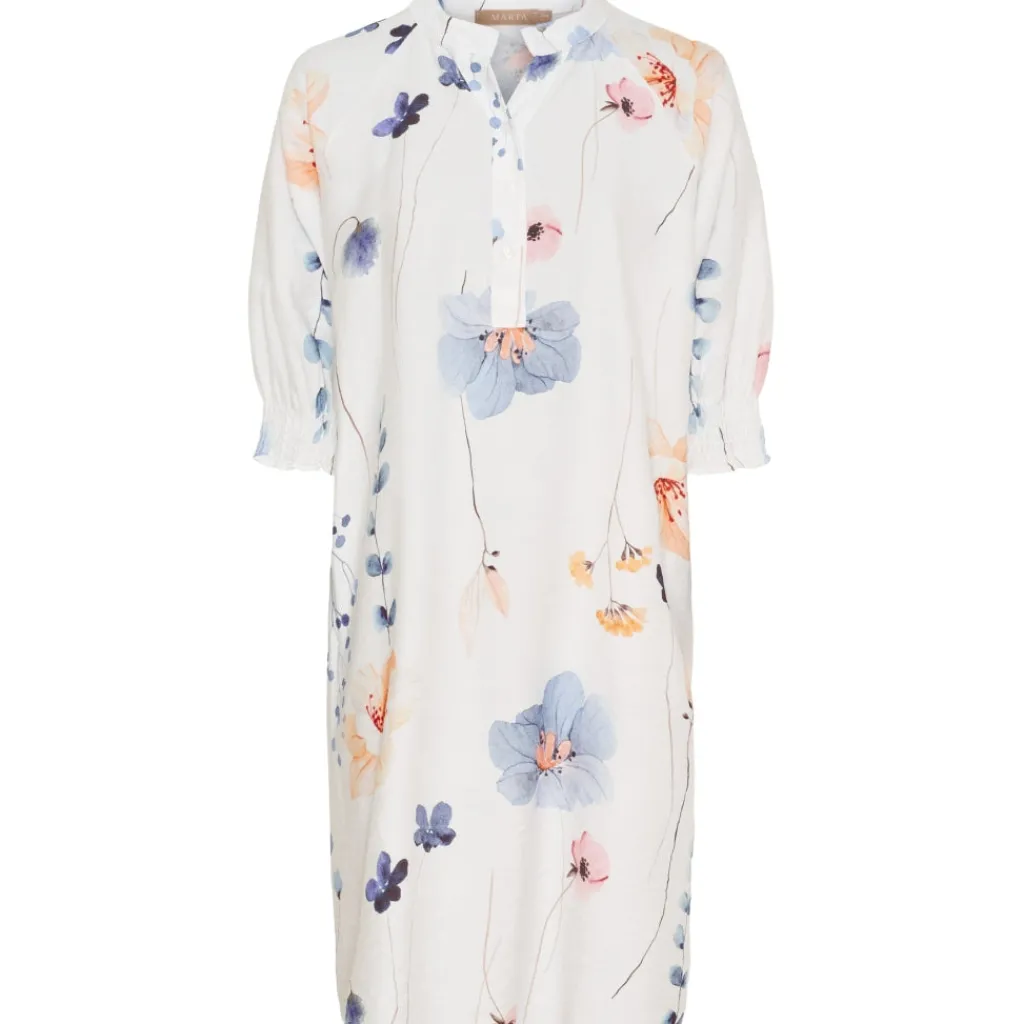 MARTA DU CHATEAU dame kjole MdcAmelia 7122 - Bianco1373tpq Online