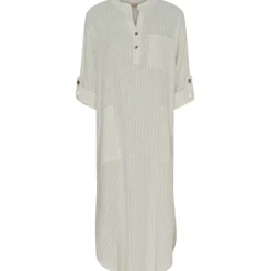 MARTA DU CHATEAU dame kjole MdcNess - Panna Beige 1752 Stripe Best