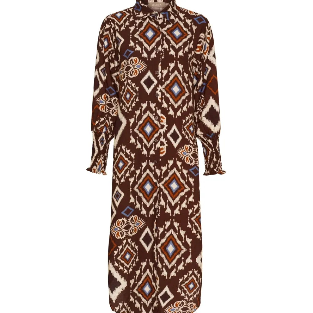 MARTA DU CHATEAU dame kjole MdcNatty 7617 - Marrone1489 Outlet