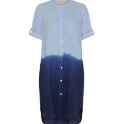 MARTA DU CHATEAU dame kjole MdcJóna - Skyblue/DarkBlue Outlet