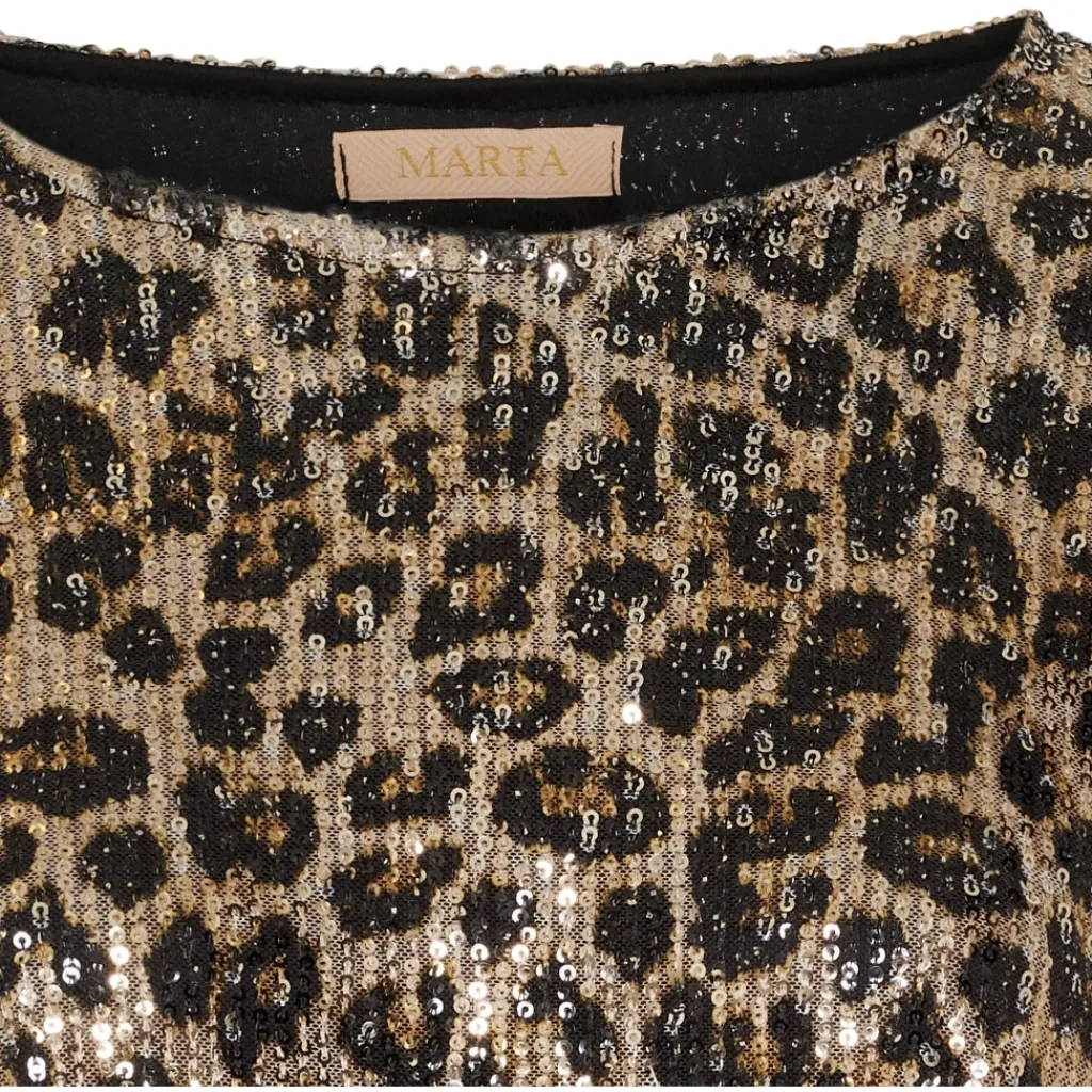 MARTA DU CHATEAU dame kjole MdcBeline 6607 - Leo Print Online