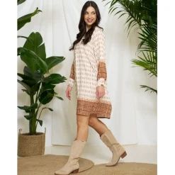 MARTA DU CHATEAU dame kjole MdcMariana 6427A - Tabacco521tpu Hot