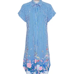 MARTA DU CHATEAU dame kjole MdcFelisa 7357 - BlueChina4937tpg New