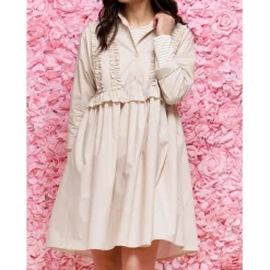 MARTA DU CHATEAU dame kjole MdcViolet - Beige250 Sale