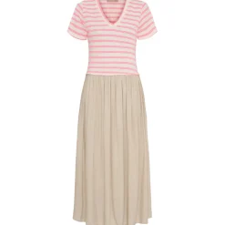 MARTA DU CHATEAU dame kjole MdcIngfrid 7334 - Beige/Pink Online