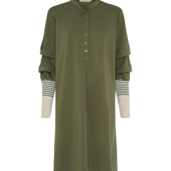 MARTA DU CHATEAU dame kjole MdcCybele 32166/A - Kaki New