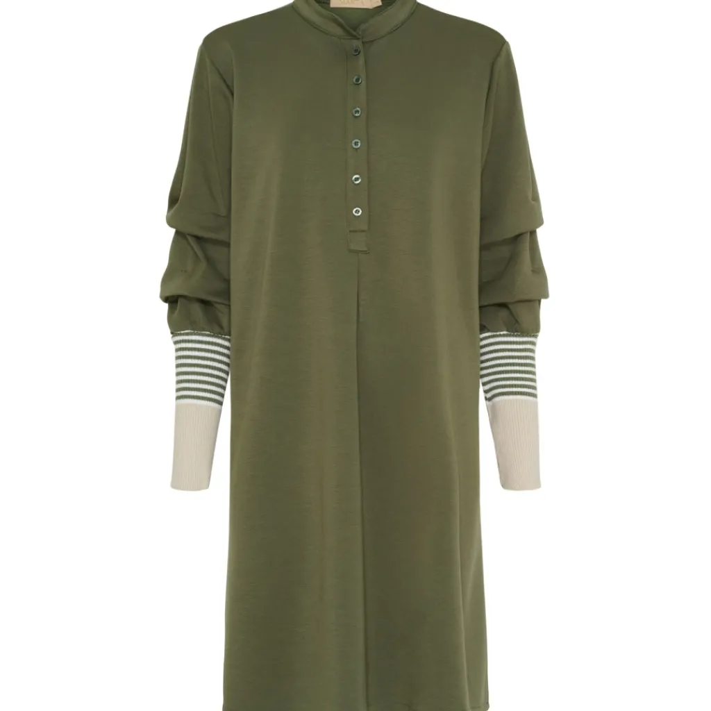 MARTA DU CHATEAU dame kjole MdcCybele 32166/A - Kaki New