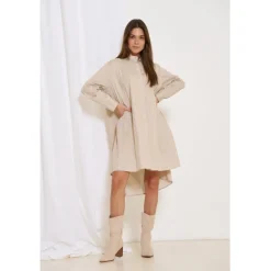 MARTA DU CHATEAU dame kjole 83558ID - Beige Sale