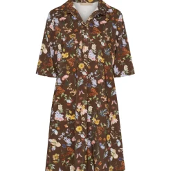MARTA DU CHATEAU dame kjole MdcWildrose 259351V - Brown Print Best