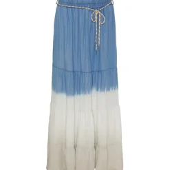 MARTA DU CHATEAU dame nederdel MdcTekla - LightBlue/White/Beige