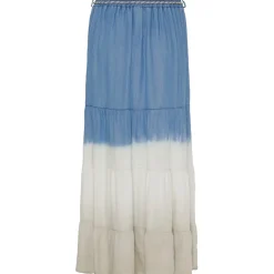 MARTA DU CHATEAU dame nederdel MdcTekla - LightBlue/White/Beige