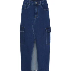 MARTA DU CHATEAU dame nederdel MdcElena MDC114-JW726 - Denim Clearance