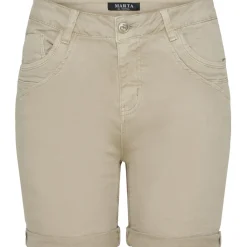 MARTA DU CHATEAU dame shorts MdcSofia - Beige Discount