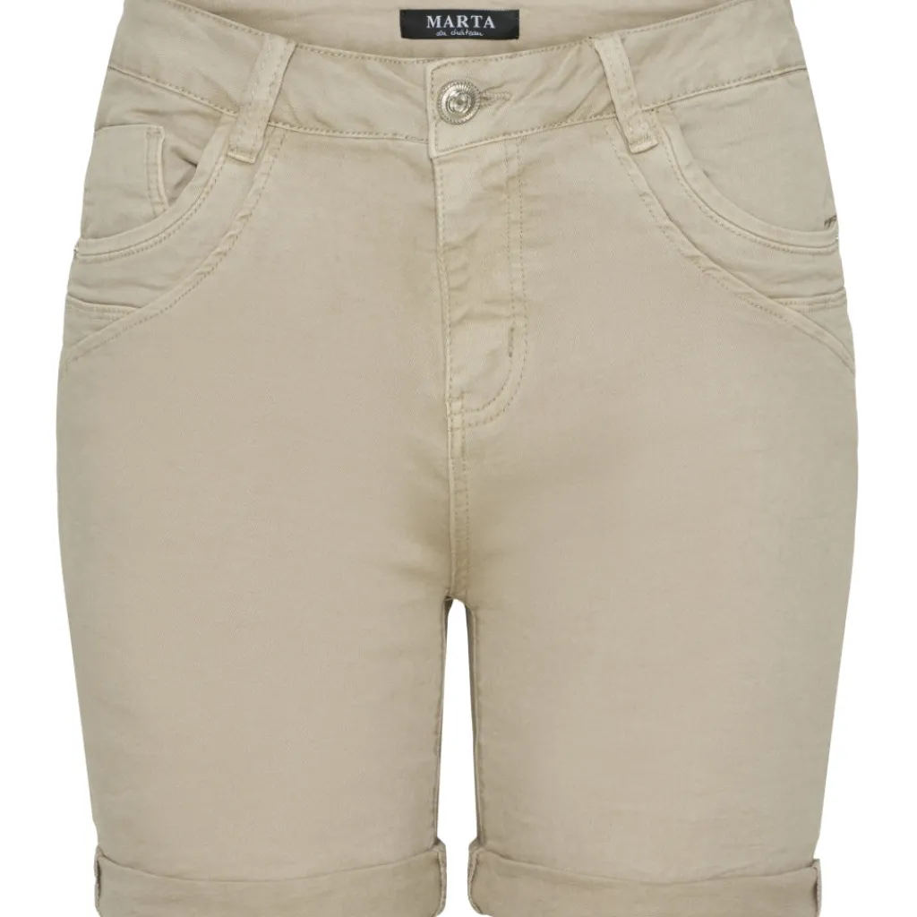 MARTA DU CHATEAU dame shorts MdcSofia - Beige Discount