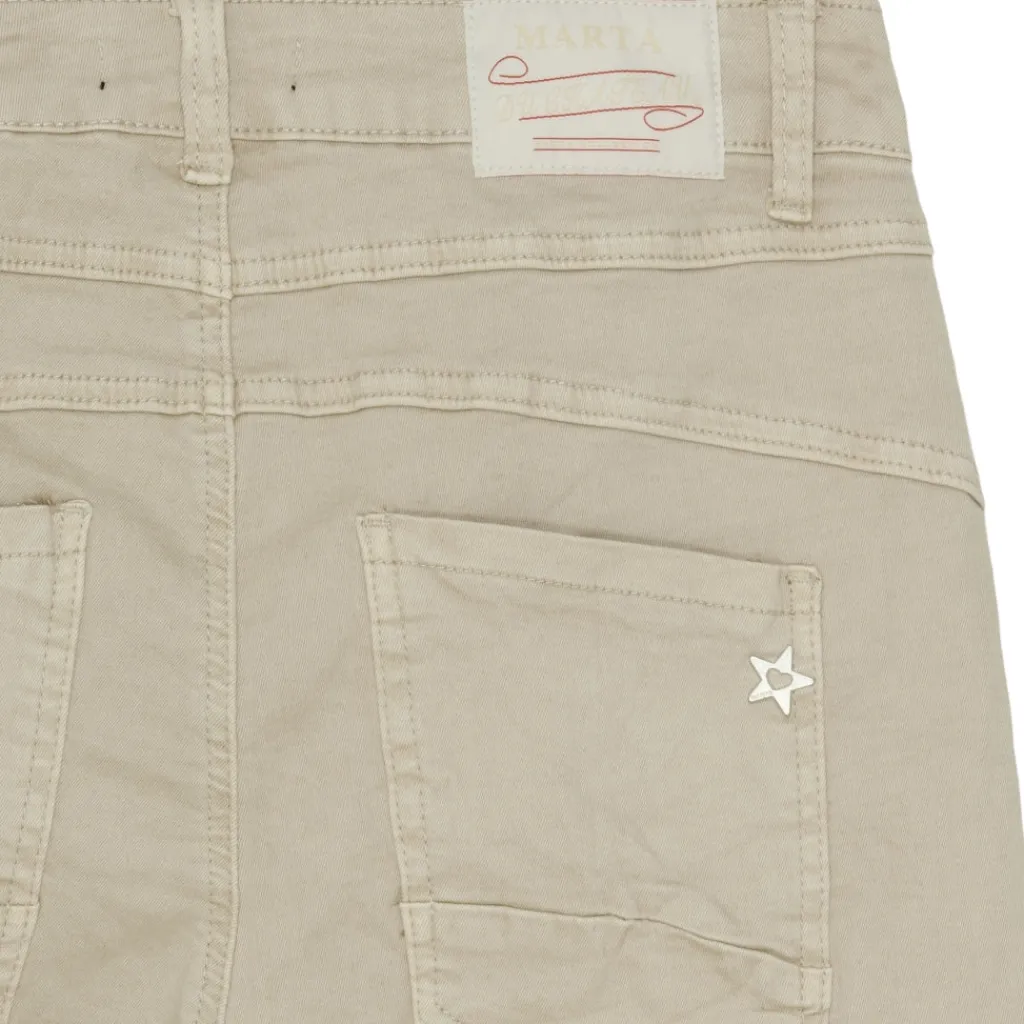 MARTA DU CHATEAU dame shorts MdcSofia - Beige Discount