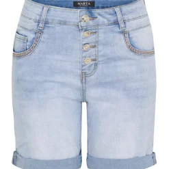 MARTA DU CHATEAU dame shorts MdcTove MDC209-26105 - Denim Online