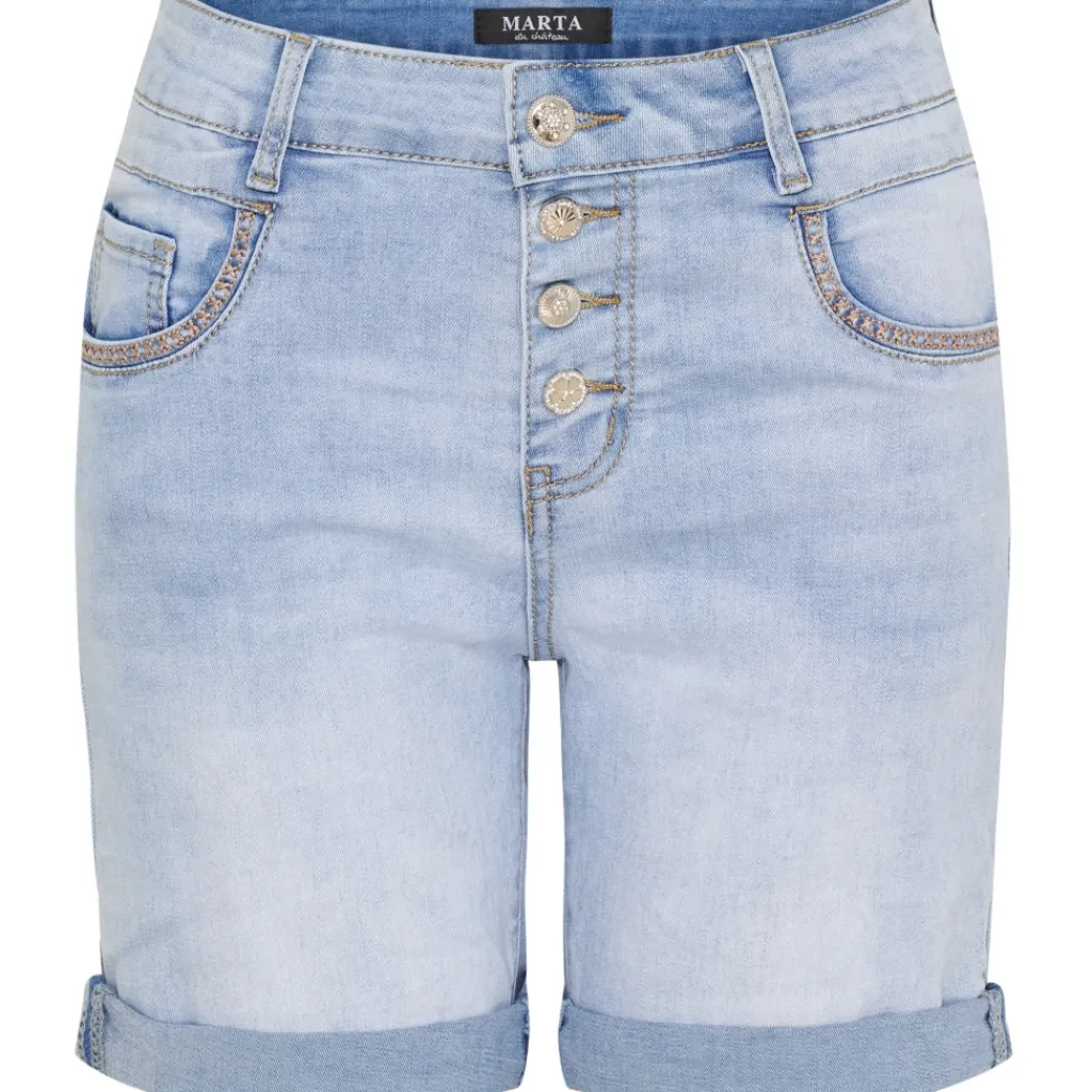 MARTA DU CHATEAU dame shorts MdcTove MDC209-26105 - Denim Online