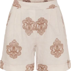 MARTA DU CHATEAU dame shorts 61072 - Sabbia print Outlet