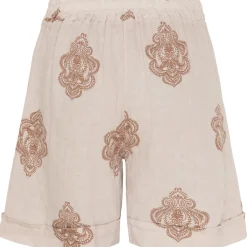 MARTA DU CHATEAU dame shorts 61072 - Sabbia print Outlet