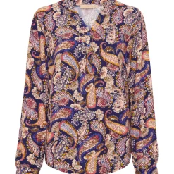 MARTA DU CHATEAU dame skjorte - 8128 - Navy v5 New