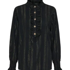 MARTA DU CHATEAU dame skjorte MdcBlanche 6681 - Black Clearance