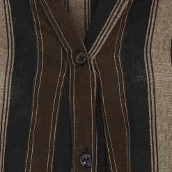 MARTA DU CHATEAU dame skjorte MdcPeyton 25161 - Black/Camello2 Discount