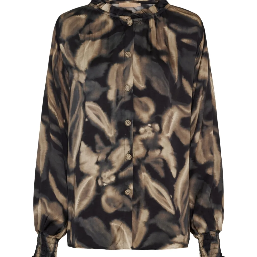 MARTA DU CHATEAU dame skjorte MdcSylvia 6718 - Black Best