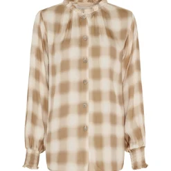 MARTA DU CHATEAU dame skjorte MdcSylvia 6718 - Camel Outlet