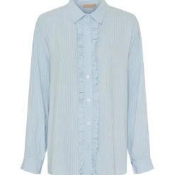 MARTA DU CHATEAU dame skjorte MdcMollie - Celestestripe Best